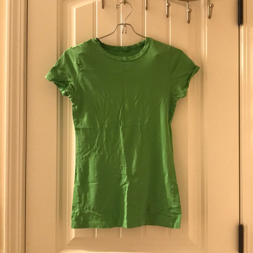 Plain green tee shirt